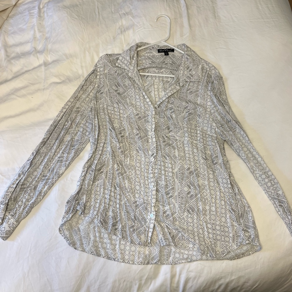 Fun white button up